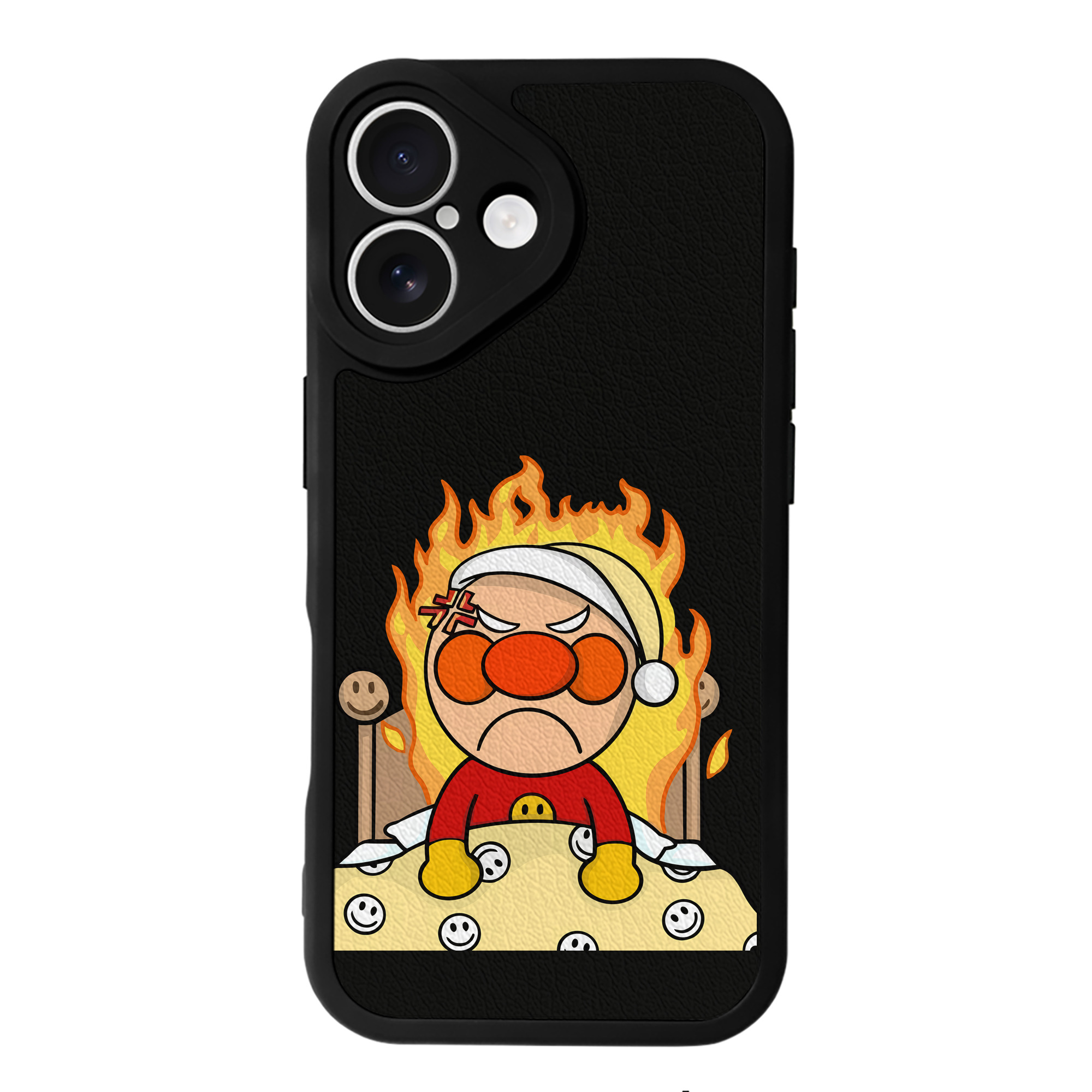 （画像用） アンパンマン Anpanman 【iPhone 16シリーズ対応】シリコンスマホケース（レザー調） 材質：シリコン
